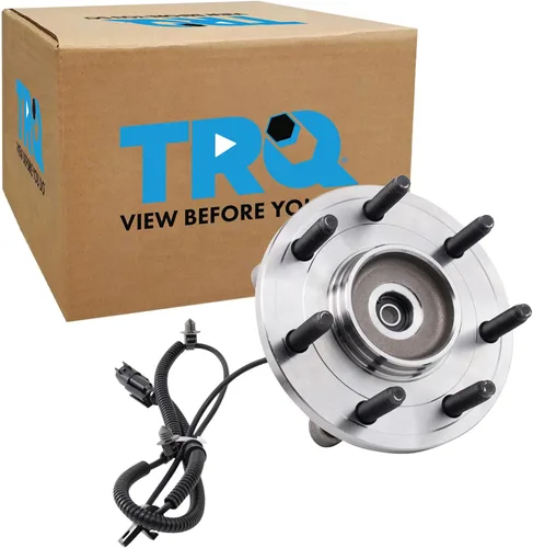 Miniatura 25 de TRQ Cojinete de rueda delantera y conjunto de cubo con sensor ABS compatible con Toyota Sequoia 2008-2022 Tundra 2007-2021