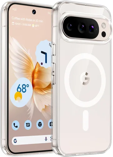Miniatura 11 de TAURI Funda para Google Pixel 9 Case/Pixel 9 Pro Case, compatible con Magsafe, protección de grado militar, resistente al amarillamiento, parte