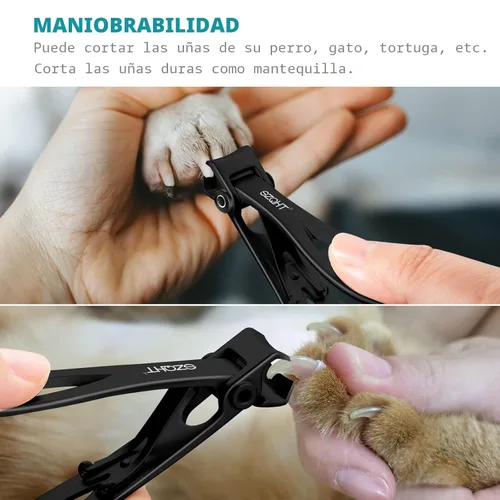 Miniatura 5 de Juego de cortaúñas con apertura de mandíbula ultra ancha, cortaúñas para uñas gruesas, cortador de uñas resistente, cortaúñas de acero inoxidable