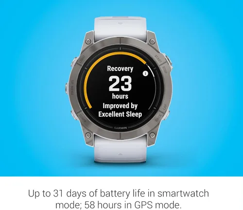 Miniatura 3 de Garmin epix Pro (Gen 2) Sapphire Edition, 2.008 in, reloj inteligente de alto rendimiento, tecnología de entrenamiento avanzada, linterna Titanio