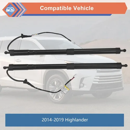 Miniatura 3 de Izquierda y derecha eléctrica trasera trasera trasera Power Liftgate Support Struts Chocks Compatible con 2014-2019 Highlander, Reemplazar #