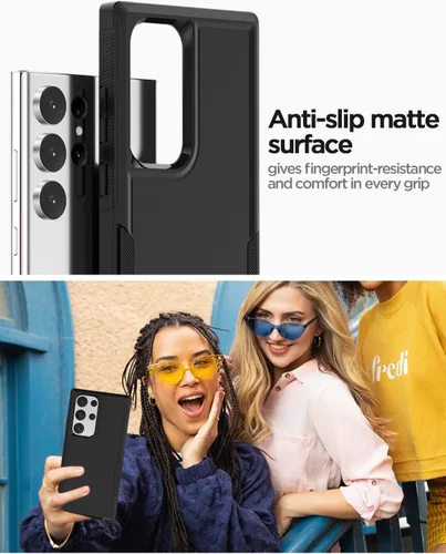 Miniatura 3 de AICase Funda para Samsung Galaxy S23 Ultra, resistente protección contra caídas, cuerpo completo, resistente a prueba de golpes y polvo, multicapa