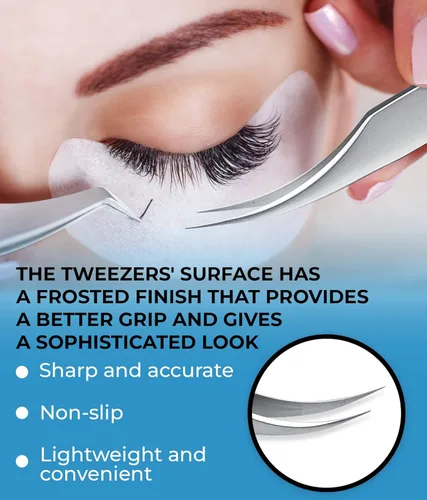 Miniatura 4 de Stacy Lash STL-1 Pinzas de extensión de pestañas aislantes/Suministros para extensiones clásicas y pestañas postizas individuales/Herramienta