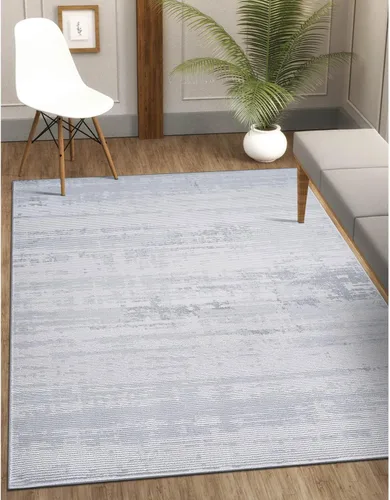 Miniatura 104 de CAMILSON Alfombras modernas de lujo para sala de estar, alfombra abstracta vintage de 4 x 6, suave, pelo medio, resistente a las manchas, fácil