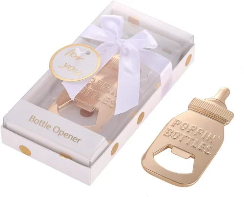 Miniatura 3 de Paquete de 48 abridores de botellas para baby shower, recuerdos de baby shower para invitados, bonitos abrebotellas con forma de poppin, recuerdos