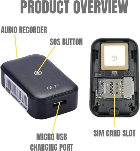 Miniatura 2 de Rastreador GPS - Mini grabadora activada por voz Grabación de audio en tiempo real WiFi/GSM