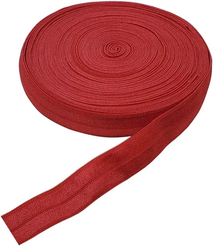 Miniatura 7 de Cinta elástica plegable de 10 yardas, cinta elástica trenzada para cintas para el cabello, disponible en varios colores (gris, 5/8 pulgadas)