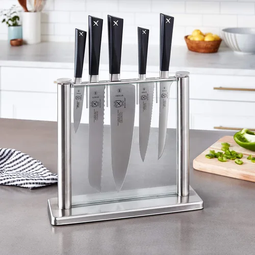 Miniatura 5 de Mercer Culinary Züm - Juego de bloques forjados (6 piezas, acero inoxidablevidrio)