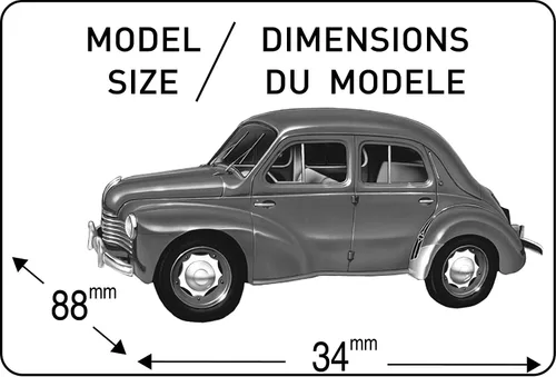 Miniatura 7 de Heller Renault 4 CV Kit de construcción de modelos de coche (21 piezas)