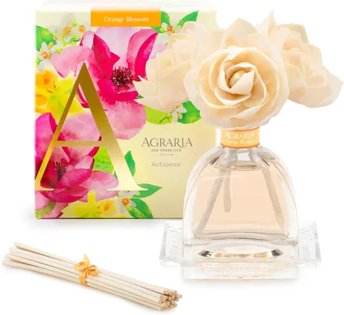 Miniatura 15 de AGRARIA Set de Difusor de Aroma de Flores y Varillas AirEssence, Juego de Fragancia Botánica de Flores Sola Hecho a Mano, Juego de Difusor de Aceite