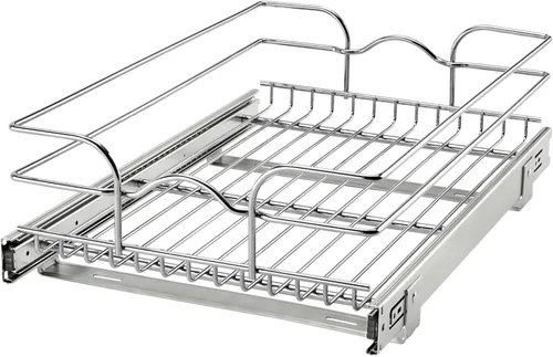Miniatura 23 de Rev-A-Shelf Estante extraíble para armario de cocina de 2 niveles y organizador de cajones, cesta de almacenamiento de despensa deslizante en varios