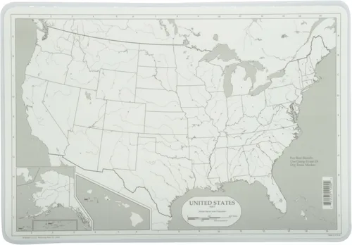 Miniatura 2 de Painless Learning individual mapa de Estados Unidos grande