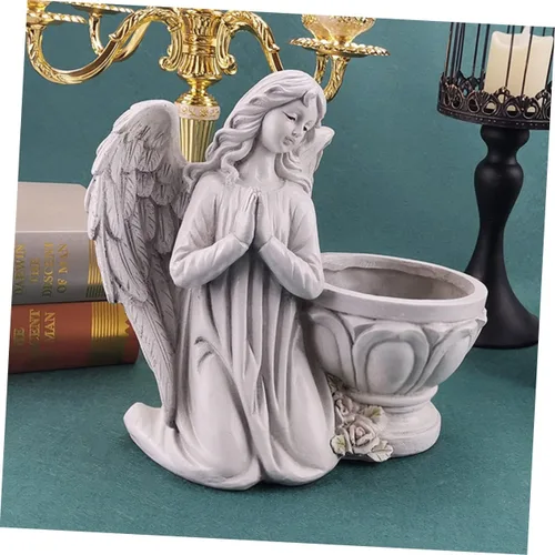 Miniatura 9 de LIFKOME Decoración de maceta de ángel de resina, adorno de jardín elegante para oficina en casa, artesanía premium, diseño elegante para amigos
