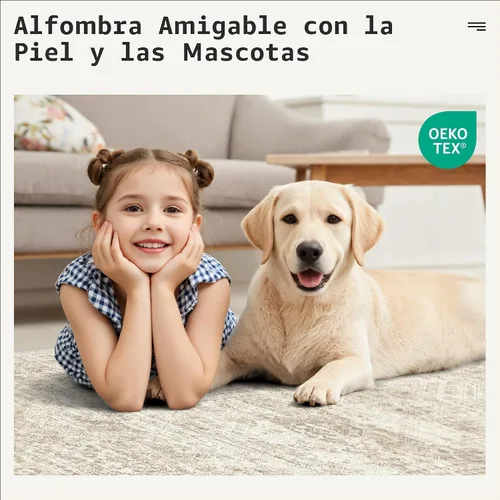 Miniatura 5 de Alfombra de pasillo Soalmost 2'6" x 10' lavable, alfombra antideslizante para cocina, baño, lavandería, alfombras vintage ultra delgadas para Beige