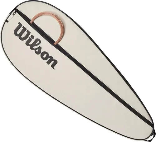 Miniatura 3 de Wilson Funda para raqueta de tenis de alta calidad, capacidad para 1 raqueta, color crema