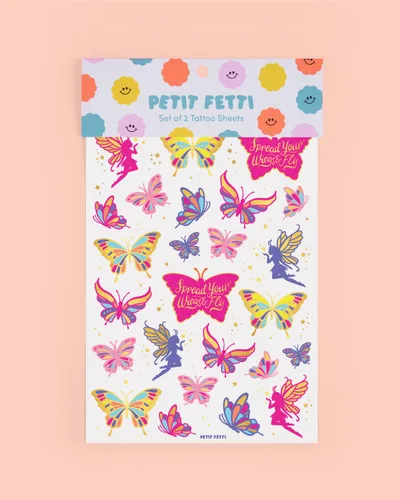 Miniatura 8 de xo, Fetti Tatuajes de mariposa - 34 estilos de aluminio Suministros para fiesta de cumpleaños, recuerdos de fiesta de mariposas, decoración