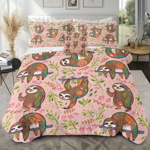 Miniatura 21 de Sleepwish - Juego de edredón con estampado de tortuga, juego de cubrecamas de tortuga hawaiana tamaño Queen en 3D, edredón de playa lindo para cama