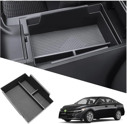 Miniatura 11 de Ruiya Organizador de consola central CX50 2023-2025 2026 para Mazda CX50 2026, accesorios de material ABS, apoyabrazos, bandeja de guantes