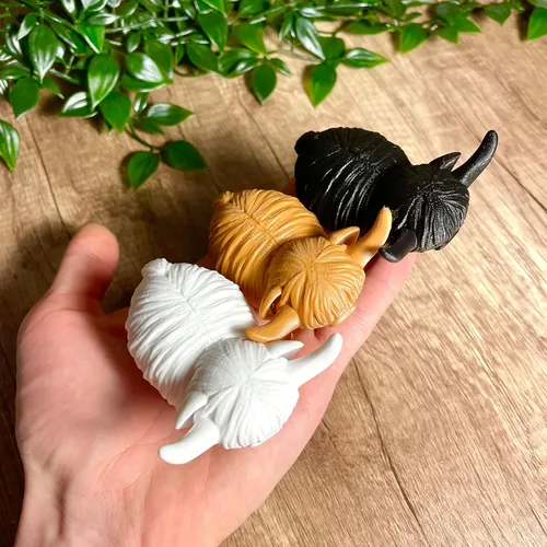 Miniatura 2 de MichiganMootique - Figura de vaca de las tierras altas, decoración de vaca de las tierras altas, regalo de vaca Highlander, estampado de vaca, baño