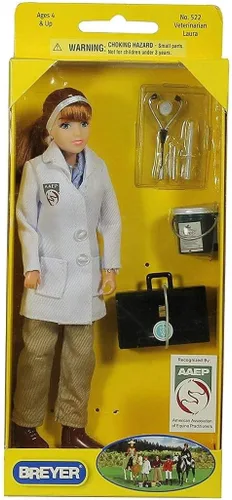 Miniatura 3 de Breyer - Veterinaria tradicional con set veterinario, 8", Multicolor