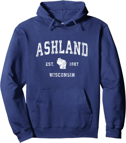 Miniatura 5 de Ashland Wisconsin WI - Sudadera con capucha, diseño deportivo