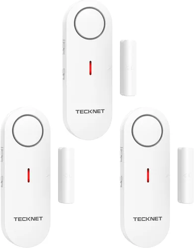 Miniatura 8 de TECKNET Alarmas de puerta para seguridad de los niños, alarma de ventana para piscina, alarma de puerta para seguridad del hogar, alarma 2 en 1