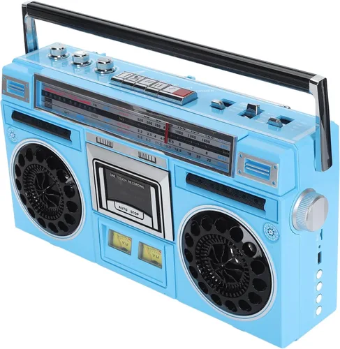 Miniatura 8 de Reproductor de cinta de casete portátil - Reproductor de casete retro, FM MW SW1 SW2 Radio estéreo, grabadora de reproductor de cinta de casete