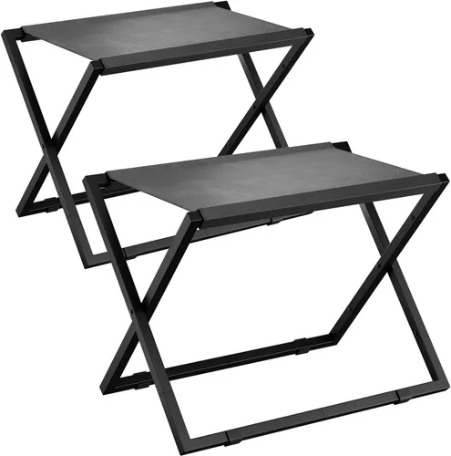 Miniatura 8 de IBUYKE Soporte de equipaje para todos los tamaños de maleta, soporte de equipaje de metal, soporte plegable para maleta, fácil de montar