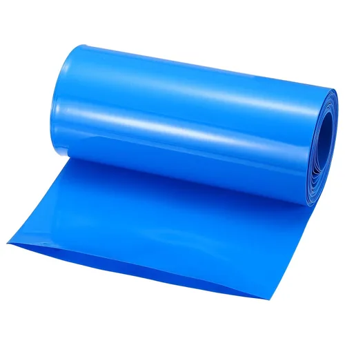 Miniatura 64 de MECCANIXITY Envoltura de Batería de PVC Termorretráctil de 127 mm de Diámetro 200 mm Plana 10 Pies (3 metros) Negra con Buena Aislación para Paquete