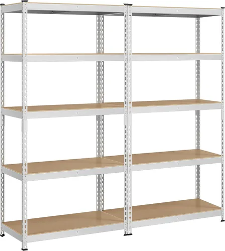 Miniatura 15 de Topeakmart 4 estantes utilitarios de 5 niveles, estantes de almacenamiento de metal, estantería de garaje, estantes de almacenamiento ajustables Azul