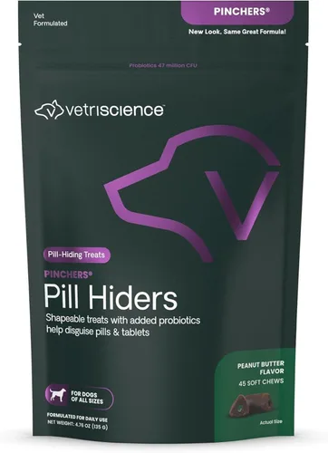 Miniatura 10 de VETRISCIENCE Pinchers extra grandes, píldoras masticables no grasosas con probióticos para perros, píldoras de disfraz, cápsulas y tabletas, suaves