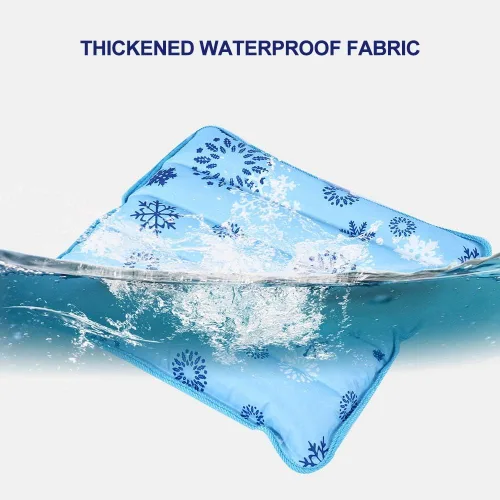 Miniatura 4 de Almohada fresca, cojín fresco, bolsas de hielo de gel reutilizables con polvo de cristal de hielo, alfombrilla de enfriamiento de verano, cojín