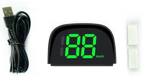 Shkalacar Velocímetro Digital GPS para Coche, Pantalla HUD de Cabeza para Coche con Velocidad, Mph/Kmh, USB Plug and Play para Todos los Coches Verde