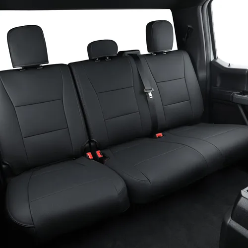 Miniatura 10 de Covertopia Fundas de asiento de piel sintética F150, ajuste personalizado para Ford F150 SuperCrew 2015-2024 2025 y 2017-2024 2025 F250 F350 F450
