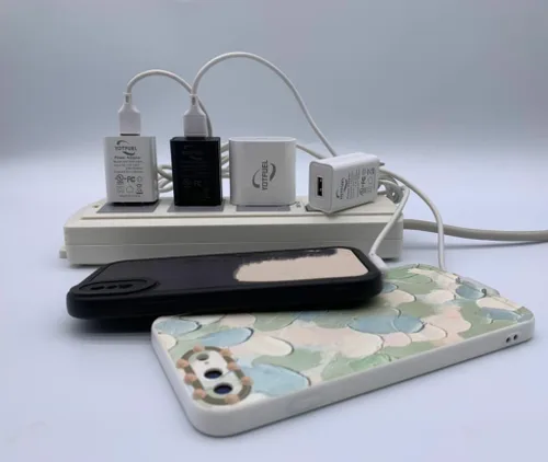 Miniatura 6 de Cargador de pared Cubo 5V1A Fuente de alimentación USB Bloque de carga Universal Enchufe de pared Ladrillo Portátil Cargador Rápido Adaptador
