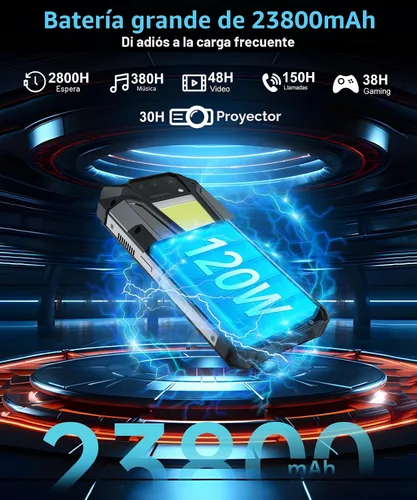Miniatura 3 de 8849 Tank 2 Pro Smartphone Resistente Desbloqueado, 24+512GB/1TB Android 14 Teléfono Celular Resistente con Proyector, 6.79’’ 4G Teléfonos Móviles