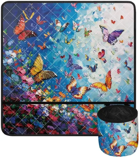 Miniatura 12 de Tapetes para máquina de coser de girasol y colibrí para mesa con bolsillos, para máquinas de coser de Acción de Gracias, alfombrillas para reducir