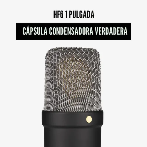 Miniatura 3 de RØDE NT1 Signature Series Micrófono condensador de gran diafragma con soporte de choque, filtro pop y cable XLR para producción de música, grabación