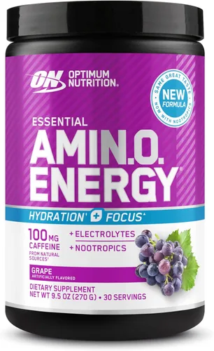 Miniatura 21 de Optimum Nutrition Amino Energy Plus Electrolytes - Bebida energética con aminoácidos y electrolitos para hidratación, sin azúcar, con BCAA, sabor
