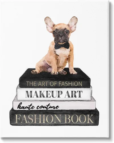 Stupell Industries Amanda Greenwood - Cartera de moda para mascotas con diseño de bulldog francés