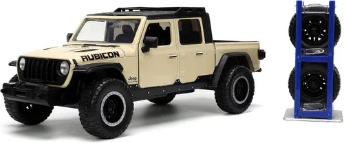 Miniatura 9 de Jada Just Trucks 1:24 2020 Jeep Gladiator - Auto fundido a presión marrón con estante para neumáticos, juguetes para niños y adultos