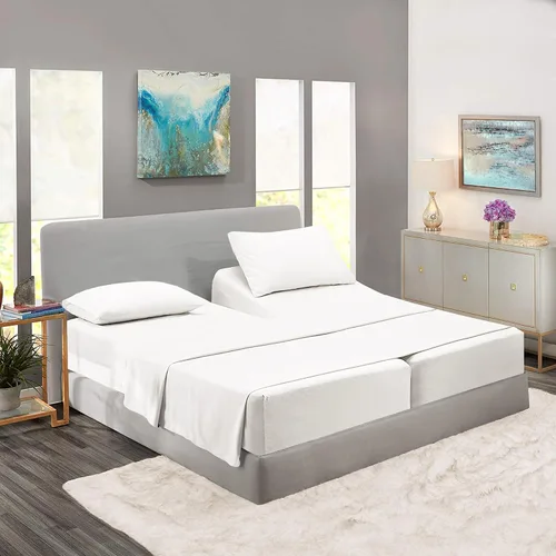Miniatura 20 de Rajlinen Split Queen Sheet Sets for Adjustable Beds - Sheets for Sleep Number Bed 15" Deep Pocket - 100% Cotton Split Queen Bed Sheet Set - Split