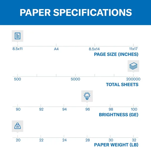 Miniatura 27 de Hammermill Fore Papel para impresora, papel para copias multiusos de 20 lb, 8.5 x 14 - 1 resma (500 hojas) - blancura 96, fabricado en Estados