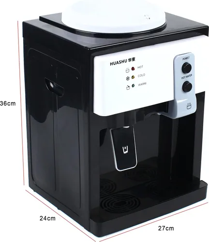Miniatura 10 de Futchoy Dispensador de enfriador de agua de escritorio, dispensador de agua fría y caliente con bandeja de goteo extraíble, adecuado para cubos