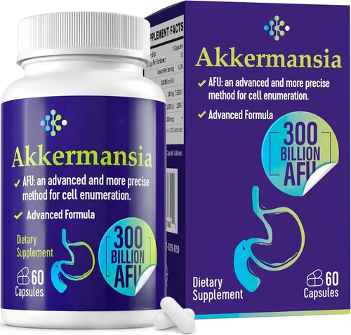 Keptrohy Probiótico Akkermansia de 300 mil millones de UFC para mujeres y hombres, Akkermansia Muciniphila para más producción de Akkermansia,