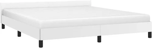 Miniatura 13 de vidaXL Base de cama de piel sintética, estilo escandinavo, soporte de listones, no necesita somier, sin colchón, fácil montaje, cama individual