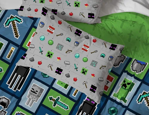 Miniatura 20 de Jay franco Juego de ropa de cama Queen de 5 piezas de Monster Jam Tracks incluye edredón y sábanas con Grave Digger y Megalodon de microfibra suave
