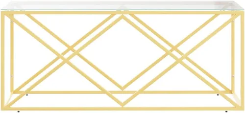 Miniatura 4 de Coffee Table mesa de Centro para salaCoffee Table 43.3"x17.7"x17.7" Stainless Steel and GlassSuitable for bedrooms, Living Rooms, and Dining Rooms