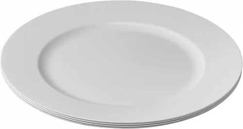 Miniatura 7 de ELEGANT DISPOSABLES Platos Base de Fiesta de 13 pulgadas, Platos Grandes y Bandejas, Ideales para Fiestas Elegantes, Bodas, Vajilla Ideal para Blanco