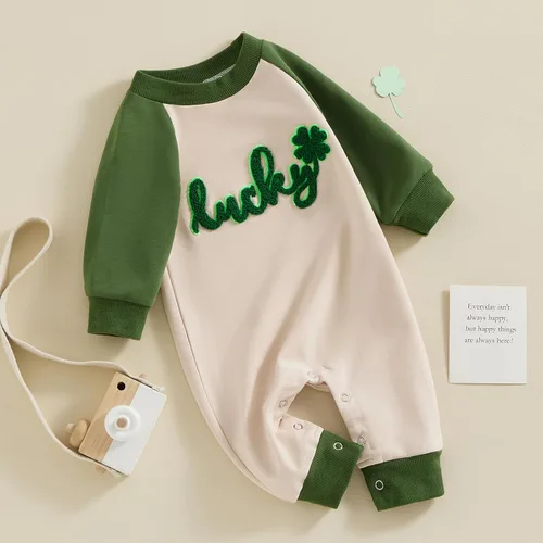Miniatura 76 de FYBITBO Ropa de bebé niño niña Santa manga larga mono mameluco recién nacido primera Navidad traje de una pieza